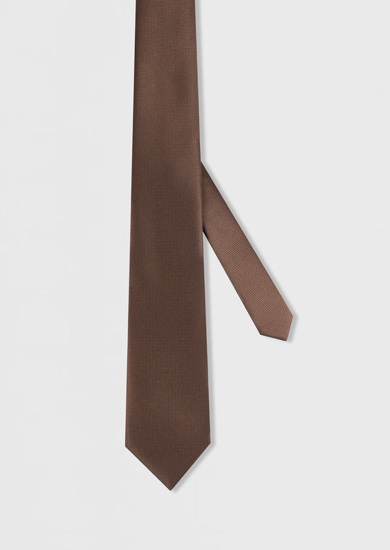 Brown Patterned Tie