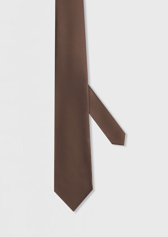 Brown Patterned Tie