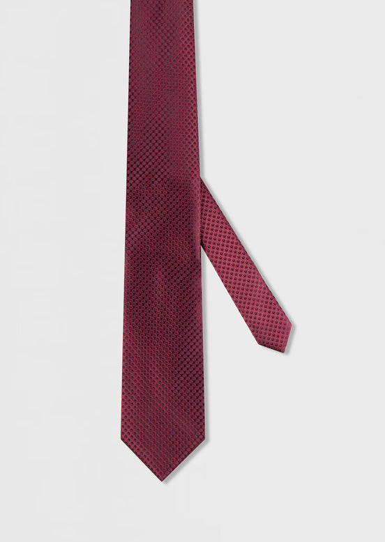 Burgundy Patterned Tie