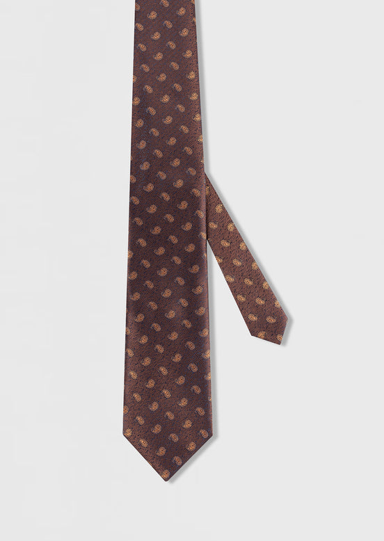 Brown Patterned Tie