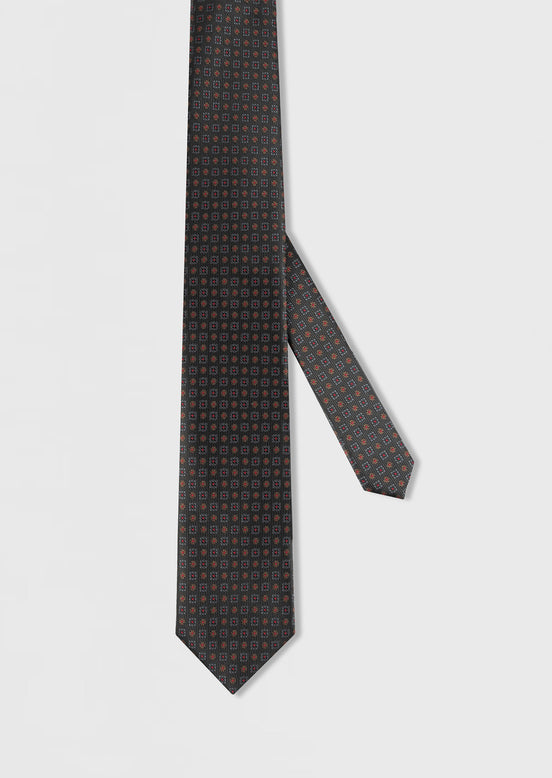 Black Patterned Tie