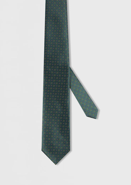 Green Patterned Tie