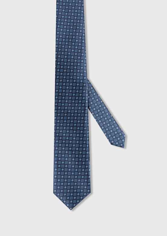 Navy Patterned Tie