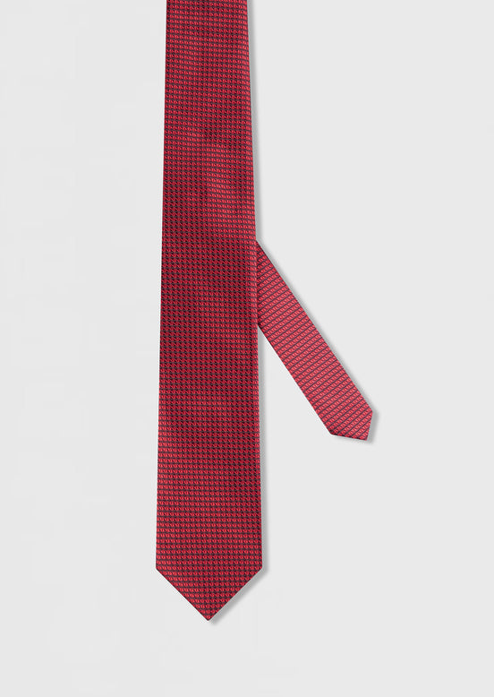 Red Patterned Tie